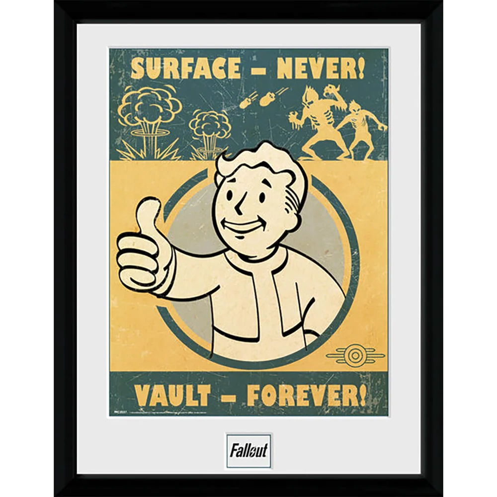Fallout 4 Vault Forever - 16 x 12 Inches Framed Photograph Afbeelding 1