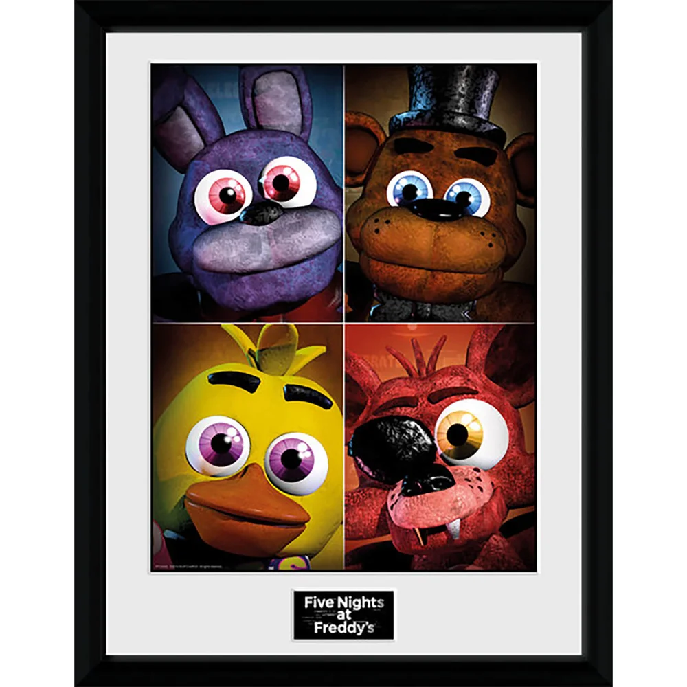 Five Nights at Freddy's Quad - 16 x 12 Inches Framed Photograph Afbeelding 1