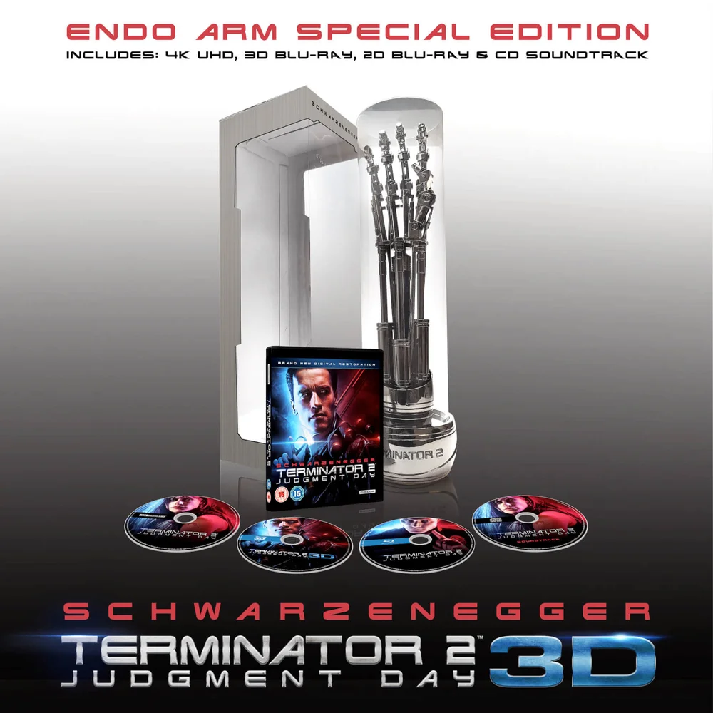 Terminator 2: Endoarm (4K + Blu-ray 3D + Blu-ray + CD) (UK Edition) Afbeelding 1