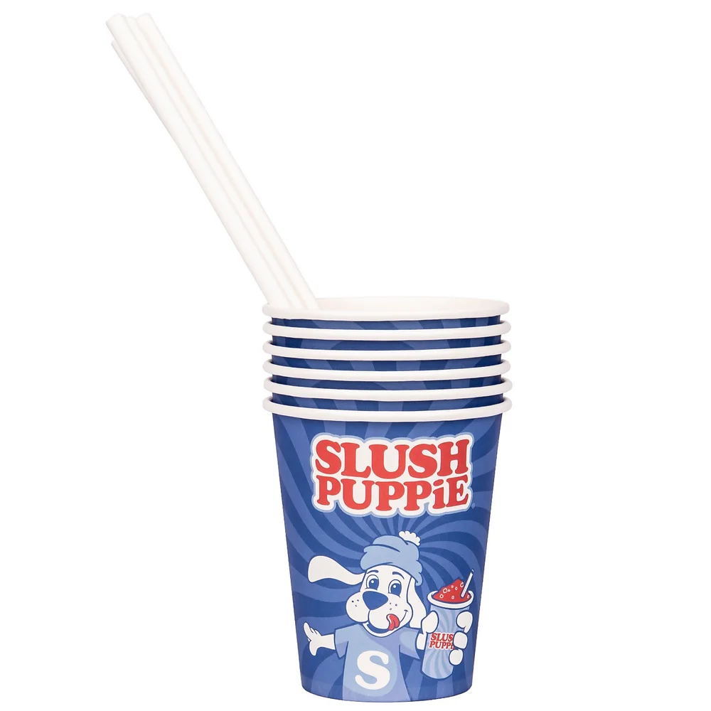 Slush Puppie Paper Cups & Straws (Set of 20) Afbeelding 1