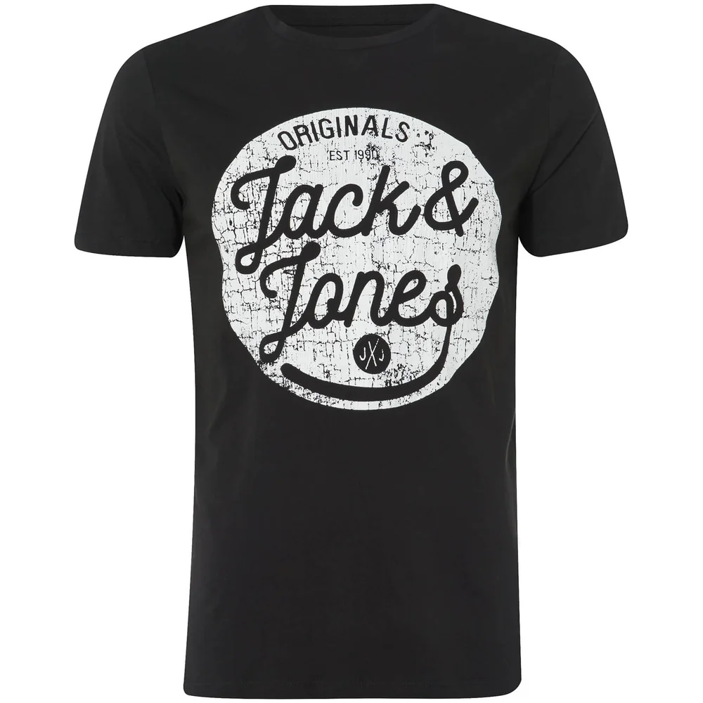 Jack & Jones Originals Men's Stood T-Shirt - Tap Shoe - S - Zwart Afbeelding 1