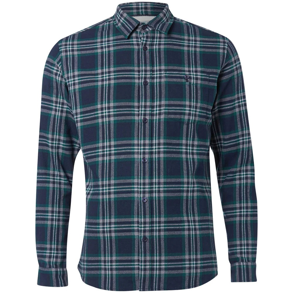 Jack & Jones Originals Men's New Christopher Long Sleeve Shirt - Pondersa Pine - S - Groen Afbeelding 1
