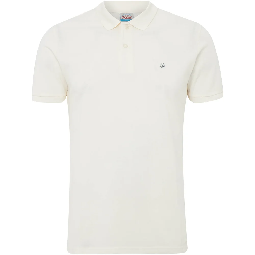 Jack & Jones Originals Men's Per Polo Shirt - White - S - Wit Afbeelding 1