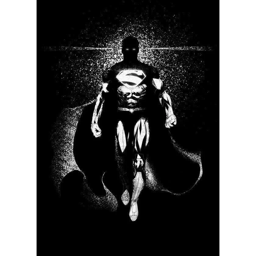 DC Comics Metal Poster - DC Dark Edition Superman (32 x 45cm) Afbeelding 1