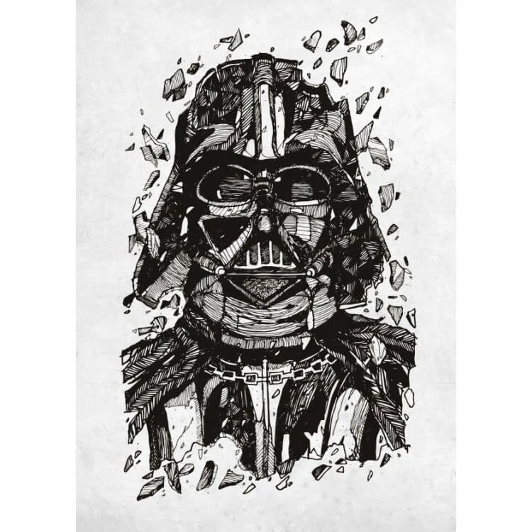 Star Wars Metal Poster - Darth Vader (32 x 45cm) Afbeelding 1