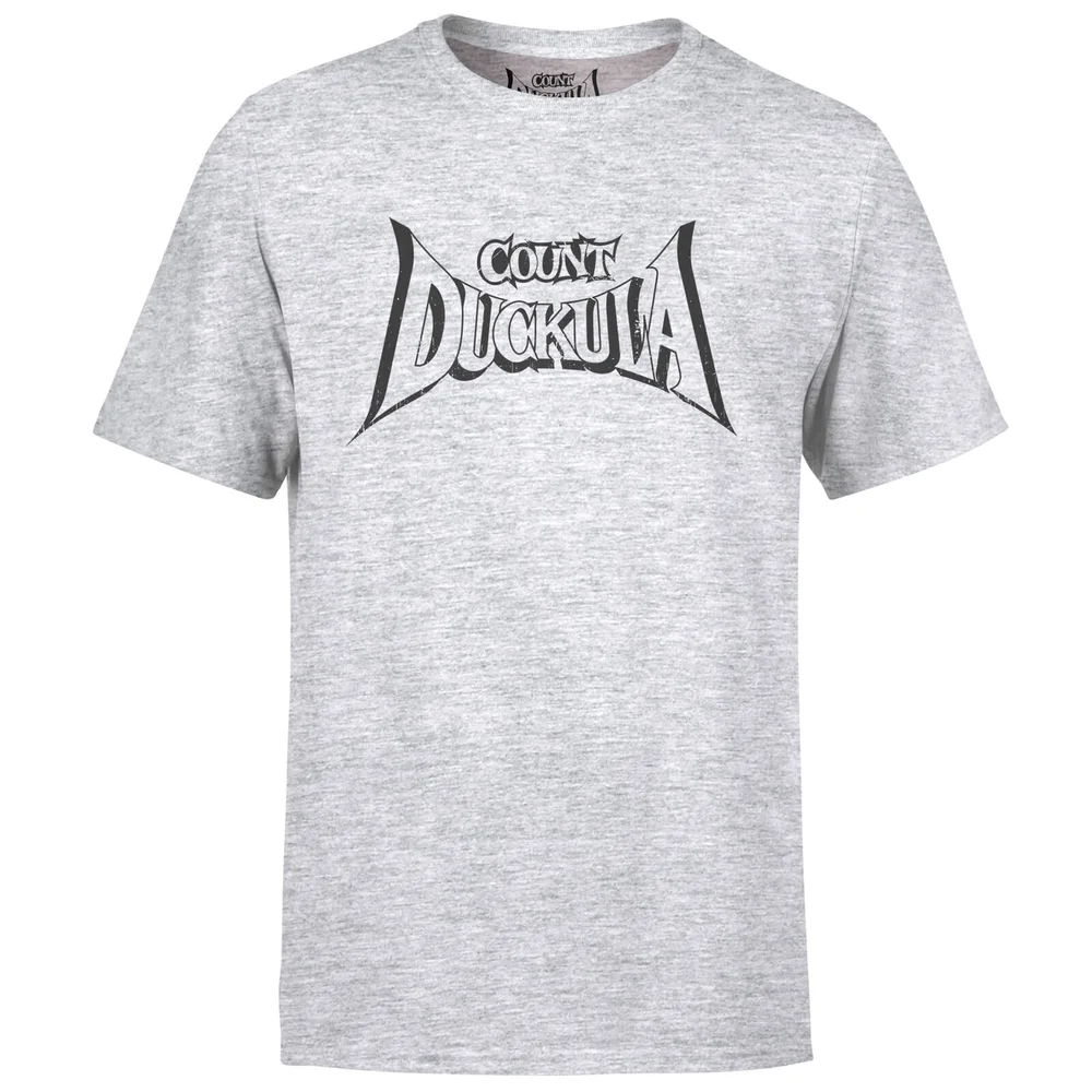 Count Duckula Logo Grey T-Shirt - S - Light Grey Afbeelding 1