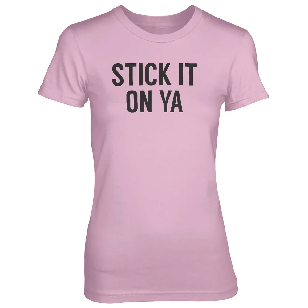 Stick It On Ya Pink T-Shirt - S - Roze Afbeelding 1