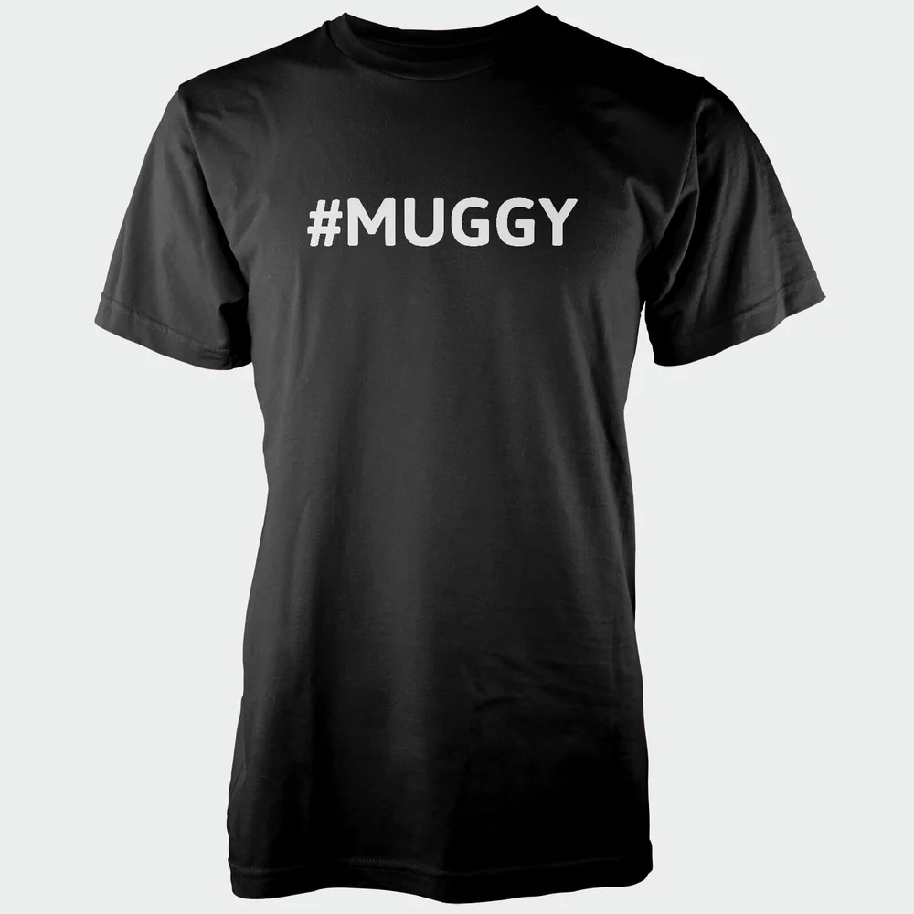 Hashtag Muggy Men's Black T-Shirt - S - Zwart Afbeelding 1