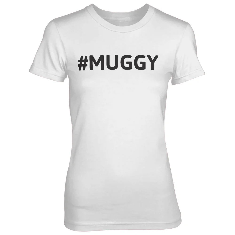 Hashtag Muggy White T-Shirt - S - Wit Afbeelding 1
