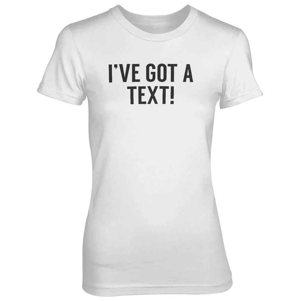 I've Got A Text! White T-Shirt - S - Wit Afbeelding 1