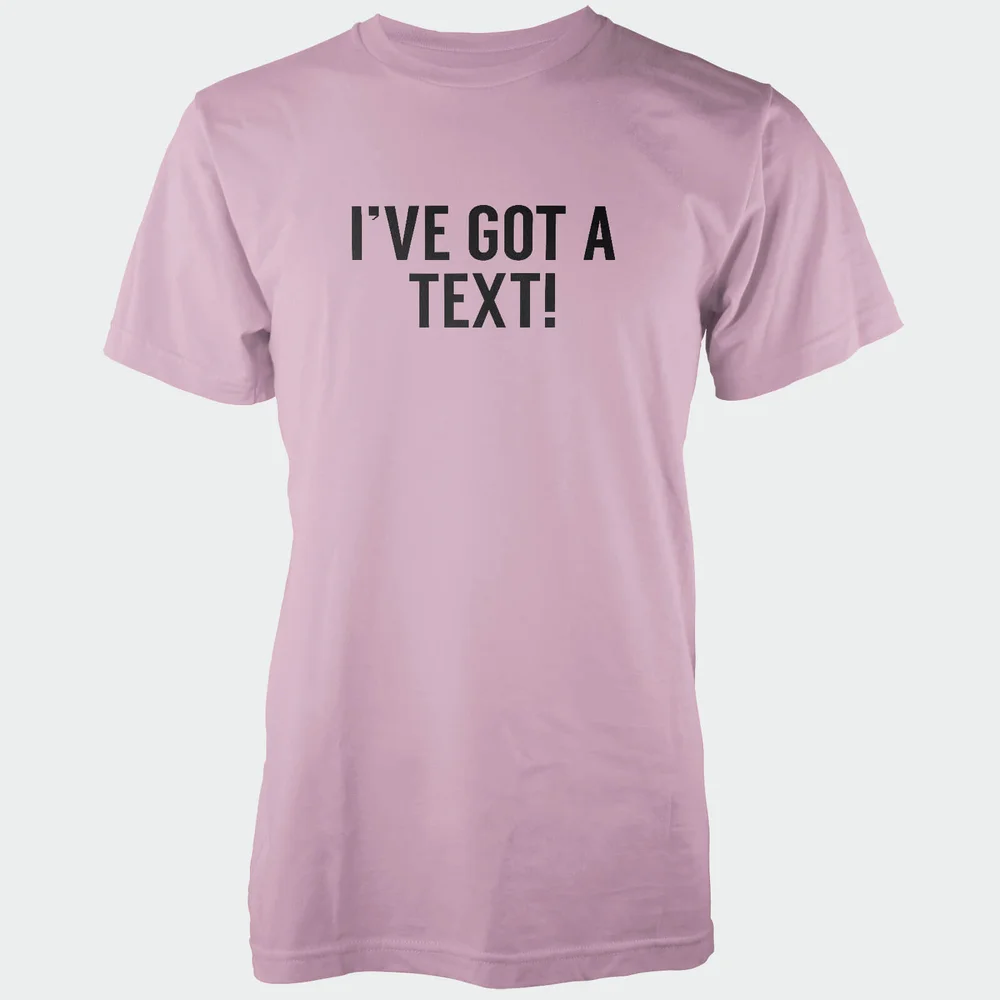 I've Got A Text! Men's Pink T-Shirt - S - Roze Afbeelding 1