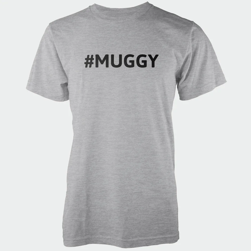 Hashtag Muggy Men's Grey T-Shirt - S - Grijs Afbeelding 1
