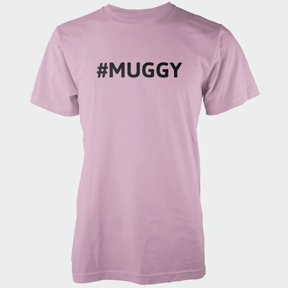 Hashtag Muggy Men's Pink T-Shirt - S - Roze Afbeelding 1