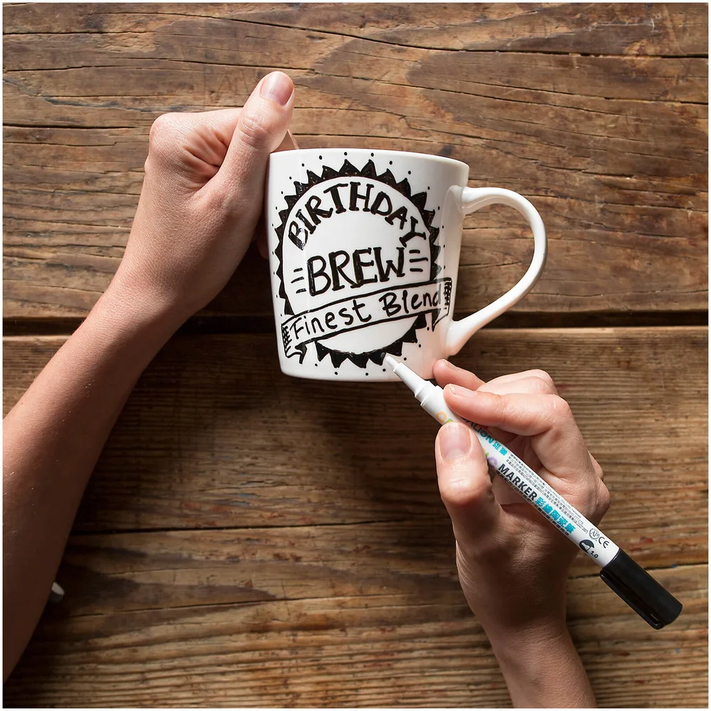 Doodle Draw - Mug with Ceramic Pen Afbeelding 1