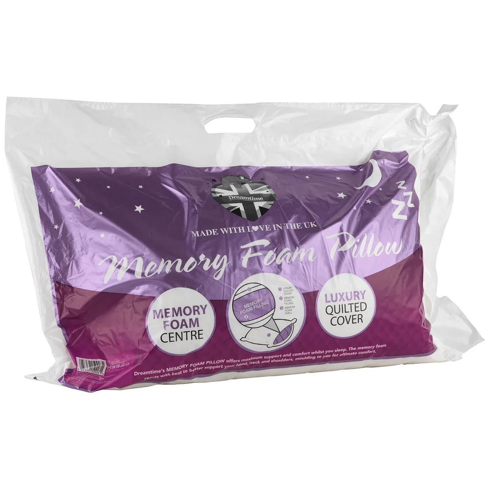 Dreamtime Memory Foam Pillow - White Afbeelding 1