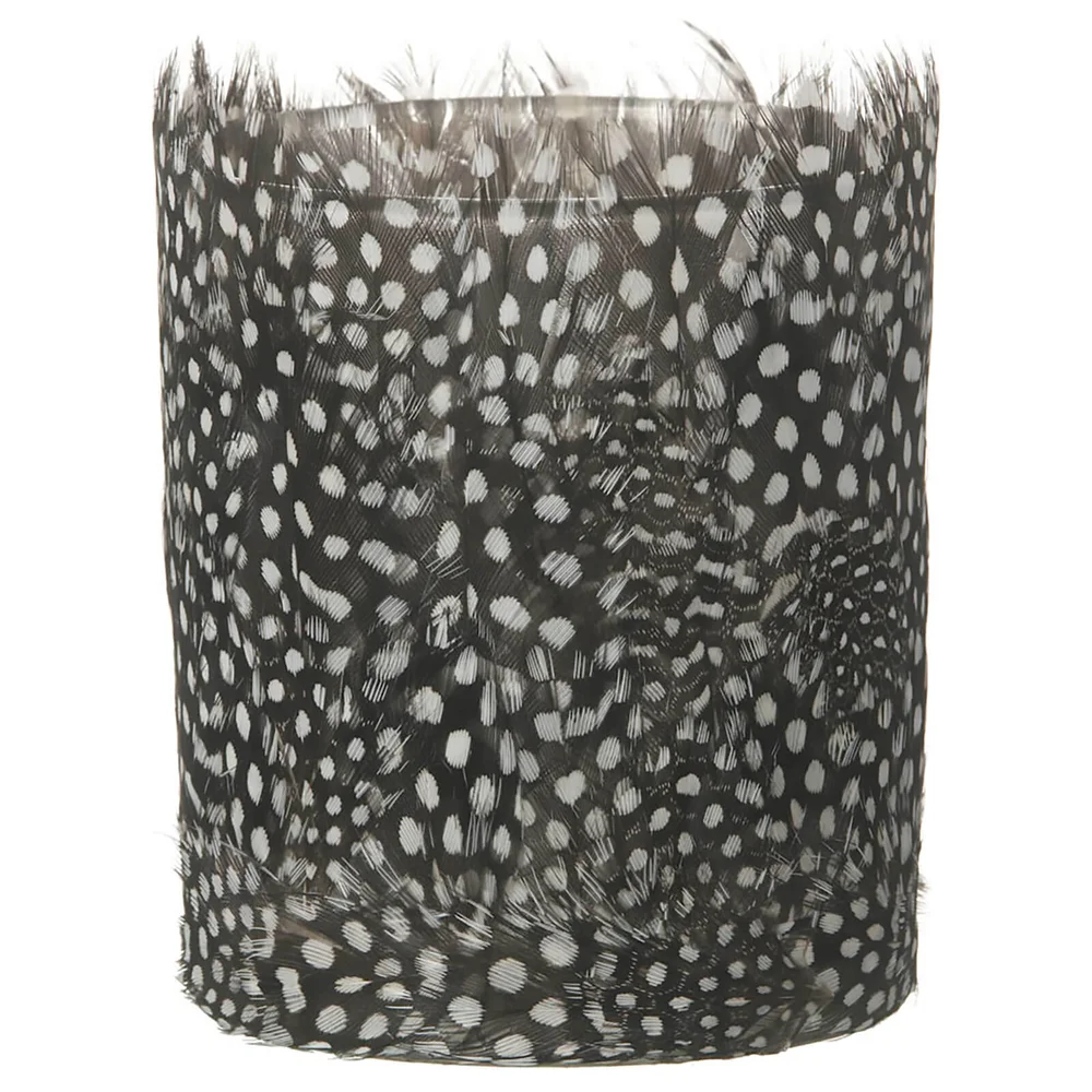 Parlane Feather Tealight Holder (10 x 8cm) - Black Afbeelding 1