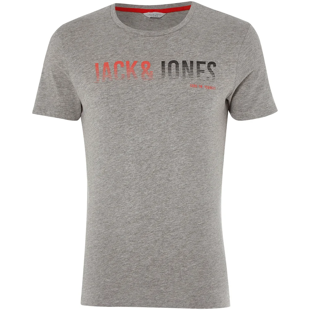 Jack & Jones Core Men's Linn T-Shirt - Light Grey Marl - S - Grijs Afbeelding 1