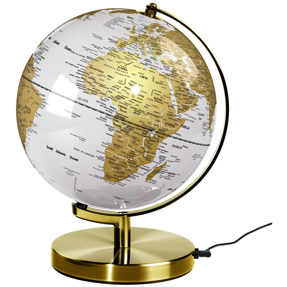 Wild Wood 10 Inch Globe Light - Metallic Brass/Arctic White Afbeelding 1