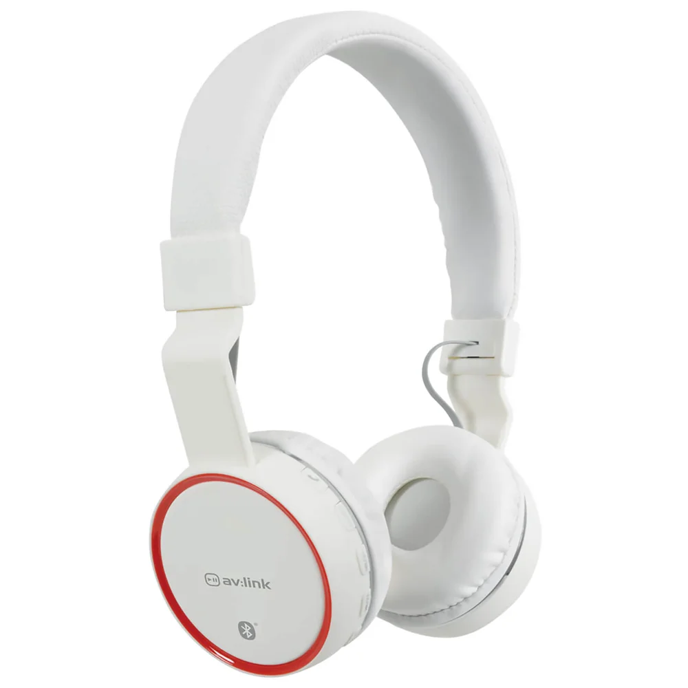 AV: Link Draadloze Bluetooth On-Ear Noise Cancelling Koptelefoon - Wit Afbeelding 1