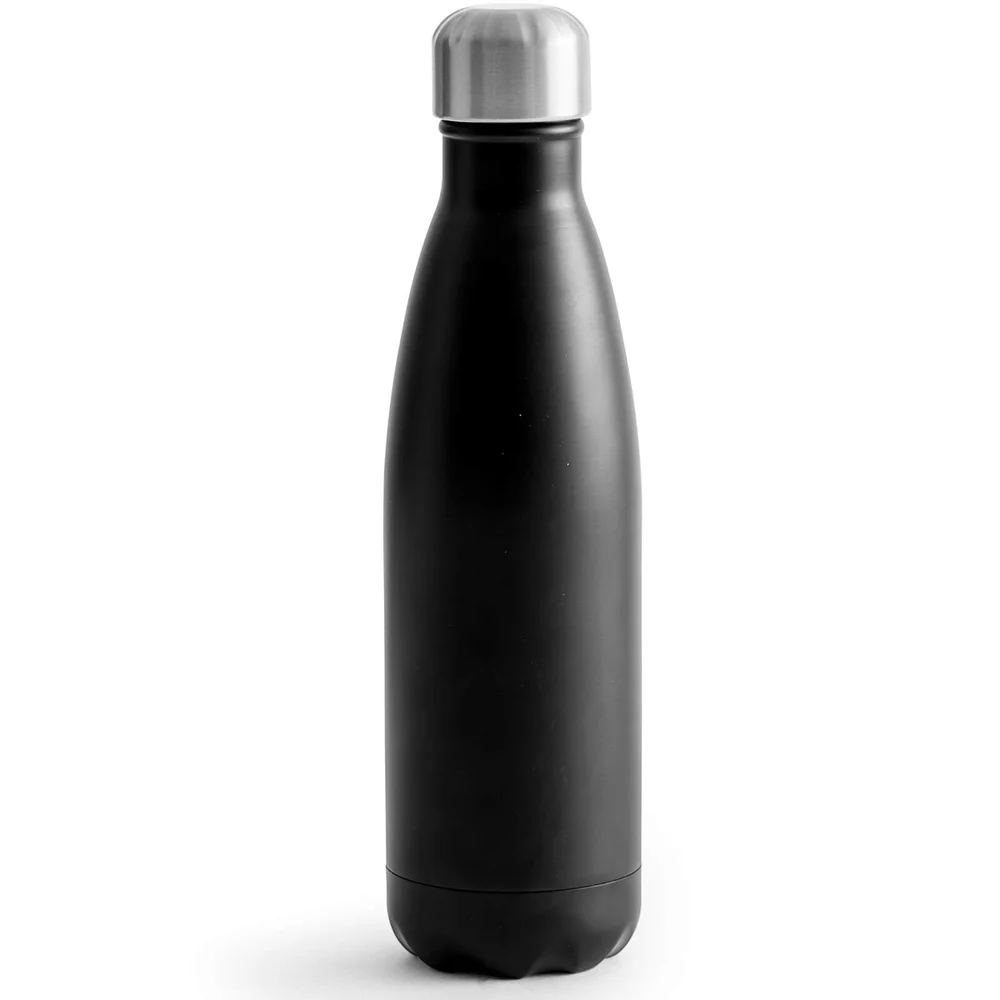 Sagaform Steel Hot and Cold Bottle - Black (50cl) Afbeelding 1