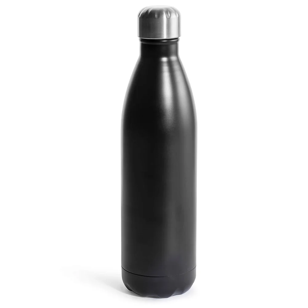 Sagaform Steel Hot and Cold Bottle - Black (75cl) Afbeelding 1