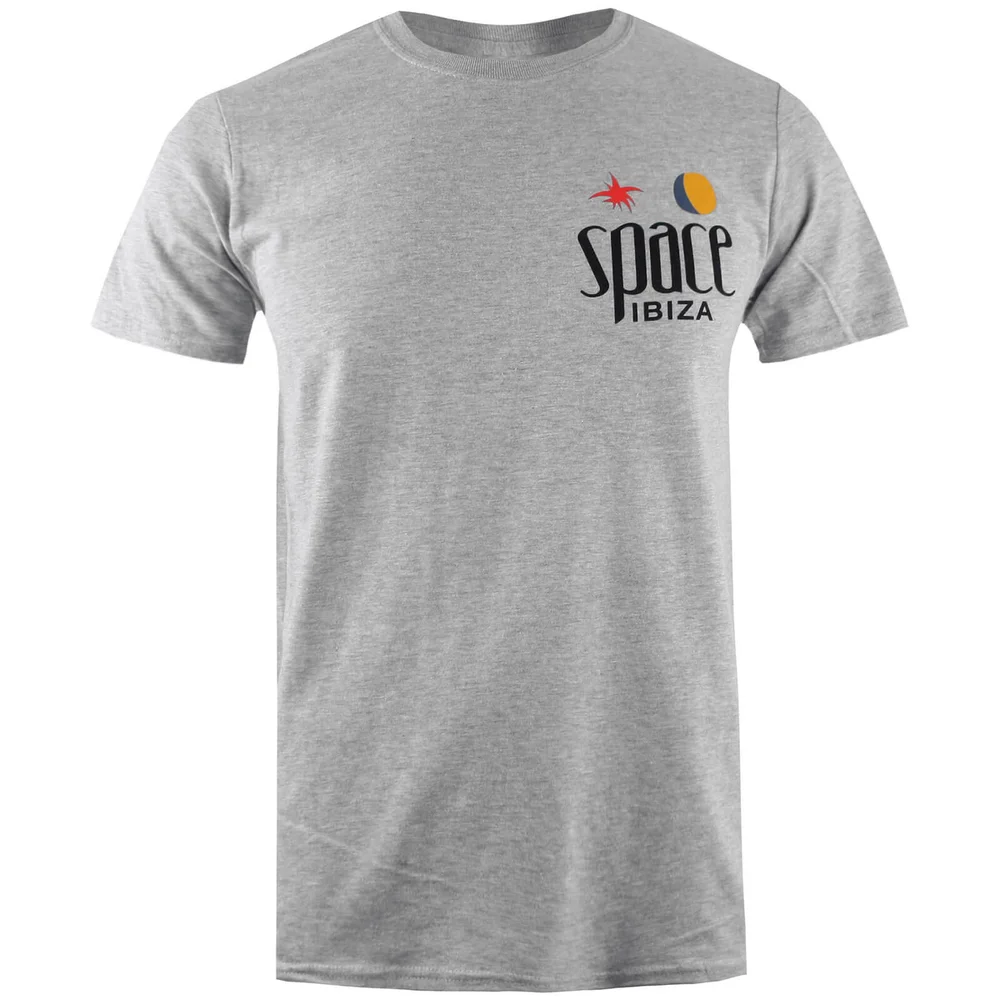 Space Ibiza Men's Classic Logo T-Shirt - Grey Heather - L - Grijs Afbeelding 1