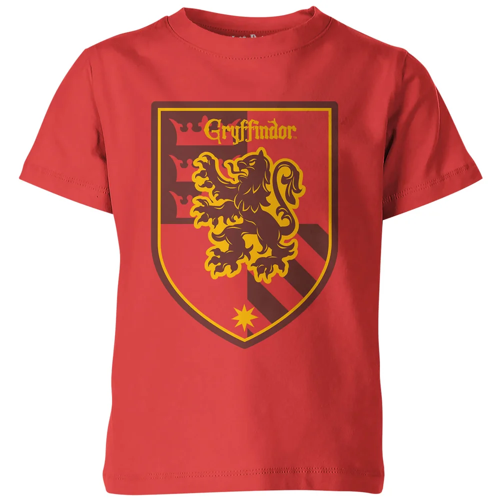 Harry Potter Gryffindor Kinder T-Shirt - Rood - 98/104 (3-4 jaar) Afbeelding 1