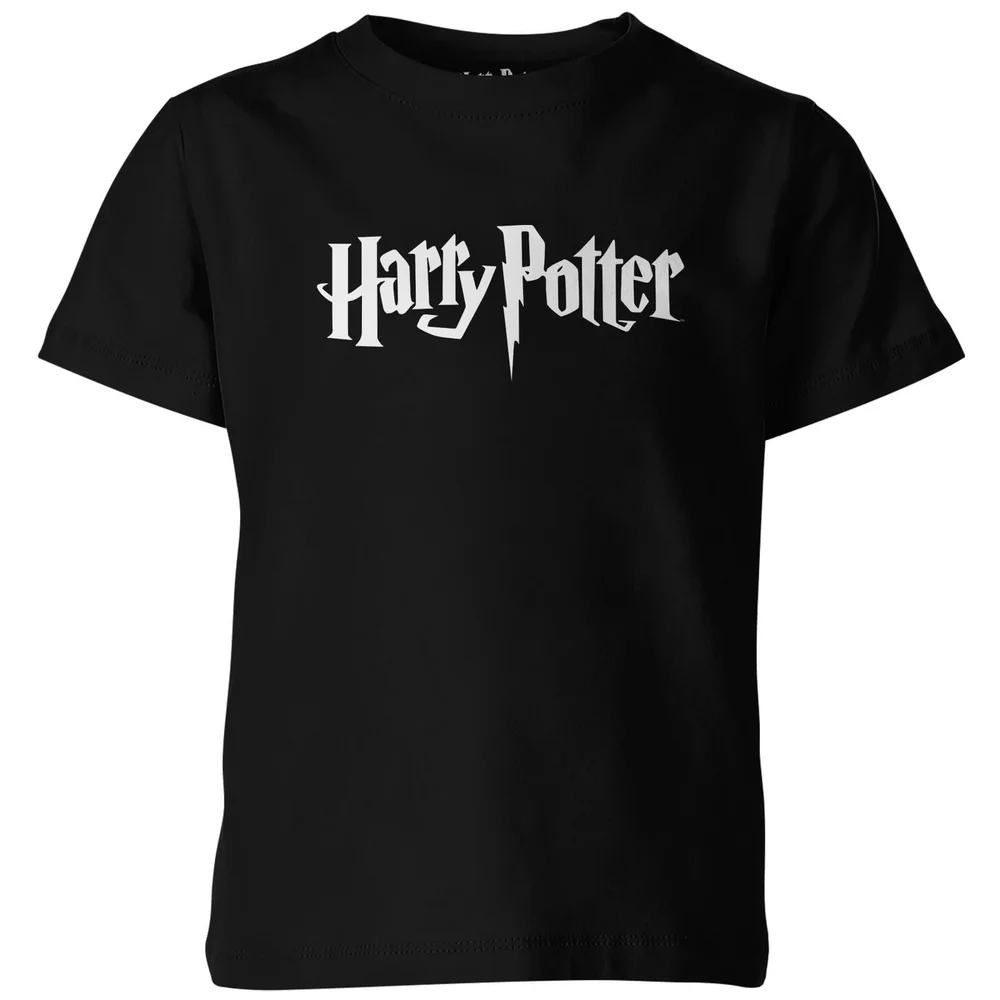 Harry Potter Logo Kinder T-shirt - Zwart - 98/104 (3-4 jaar) Afbeelding 1