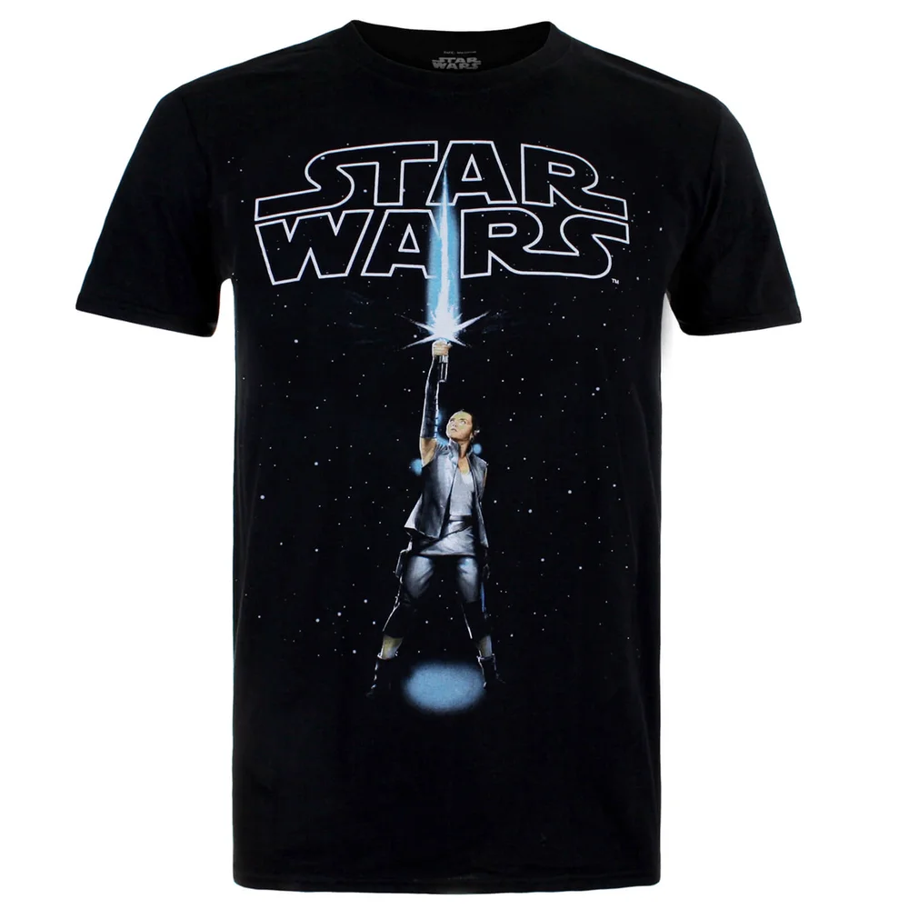 Star Wars The Last Jedi Rey T-shirt - Zwart - S - Zwart Afbeelding 1