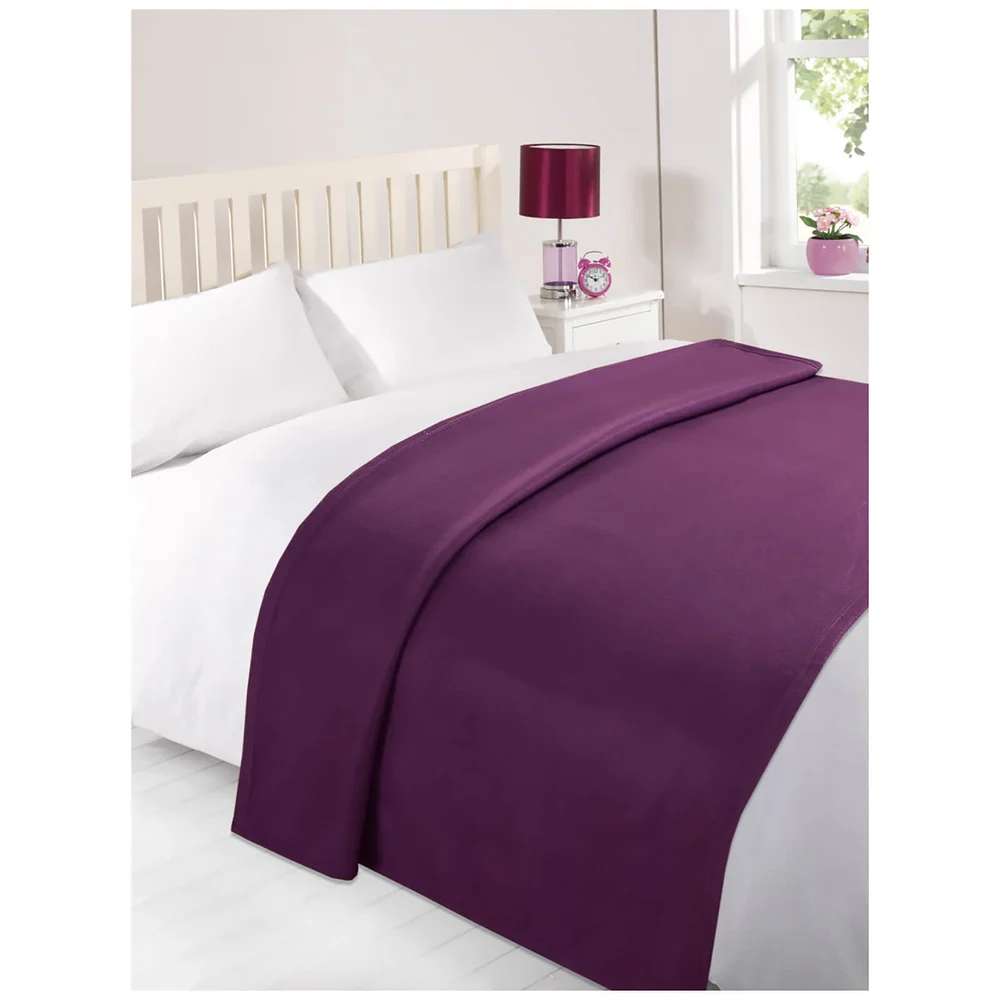 Dreamscene Soft Fleece Throw (120 x 150cm) - Grape Afbeelding 1