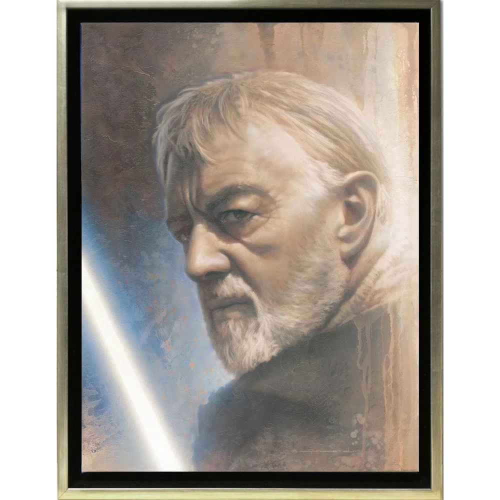Lucasfilm Star Wars Timeless Series - Obi-Wan door Jerry Vanderstelt (Ingelijste Canvas) Afbeelding 1