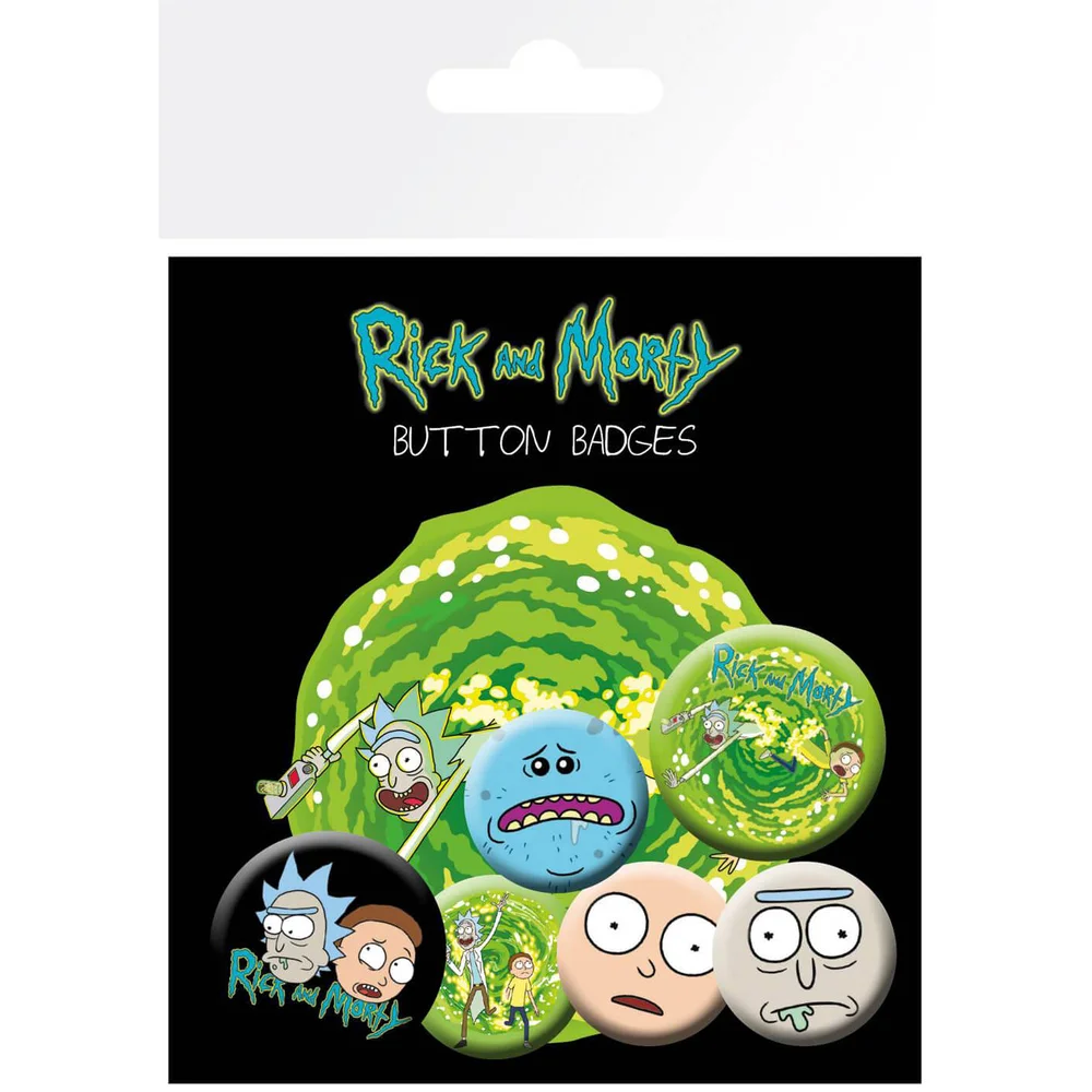 Rick and Morty Characters Badge Pack Afbeelding 1