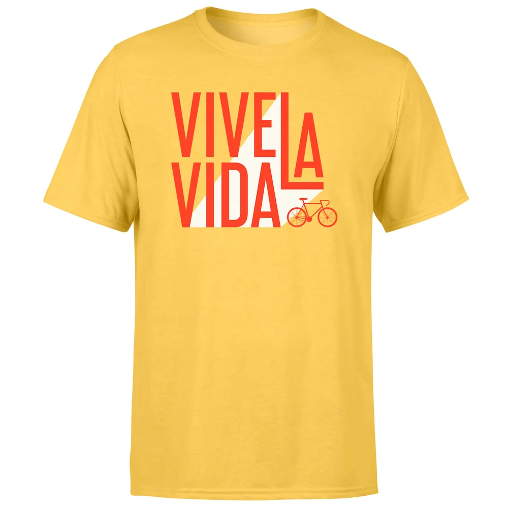 Vive La Vida Men's Yellow T-Shirt - S Afbeelding 1