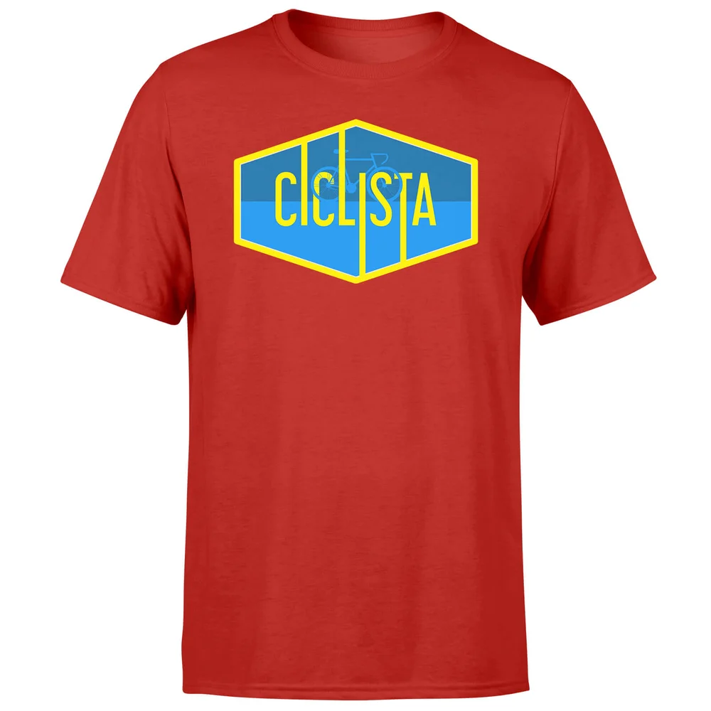 Ciclista Men's Red T-Shirt - S Afbeelding 1