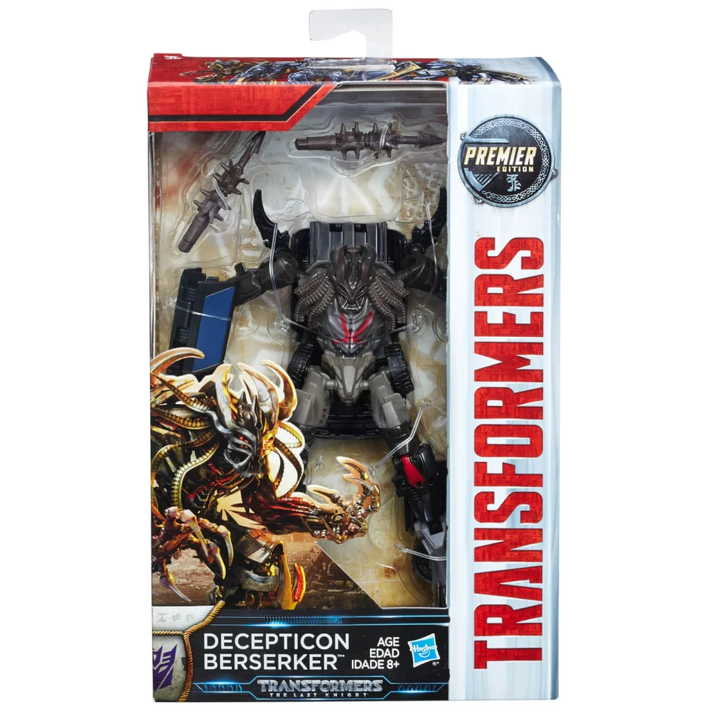 Transformers The Last Knight: Premier Edition Deception Beserker Action Figure Afbeelding 1