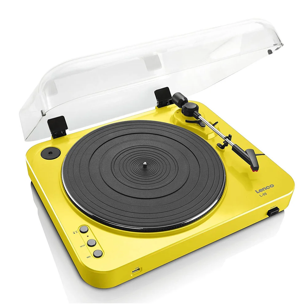 Lenco L-85 Turntable with USB Direct Recording - Yellow Afbeelding 1