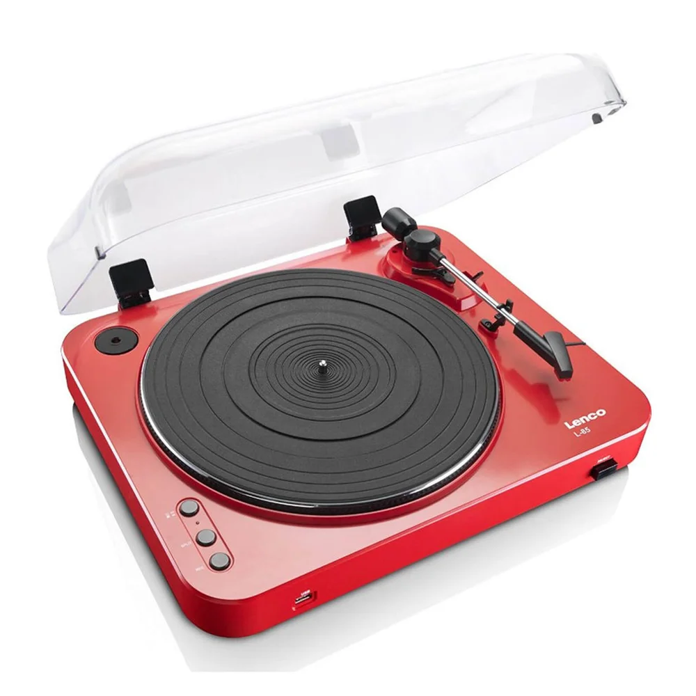 Lenco L-85 Turntable with USB Direct Recording - Red Afbeelding 1