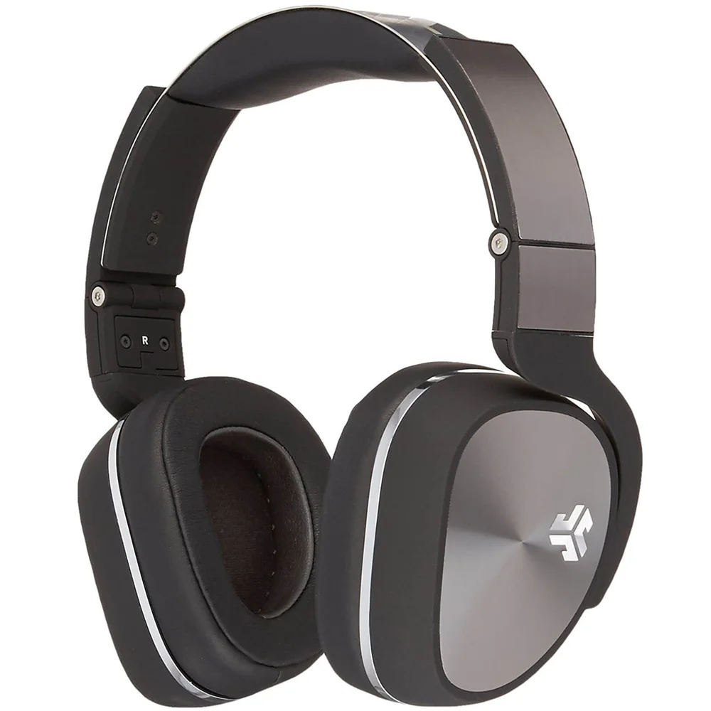 JLab Audio Flex Studio DJ Style Over Ear Headphones with Carry Case and Apple Mic - Black Afbeelding 1