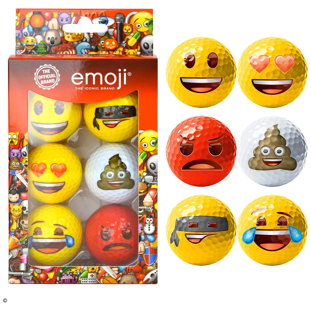 Mixed Novelty Golf Balls (6 Pack) Afbeelding 1