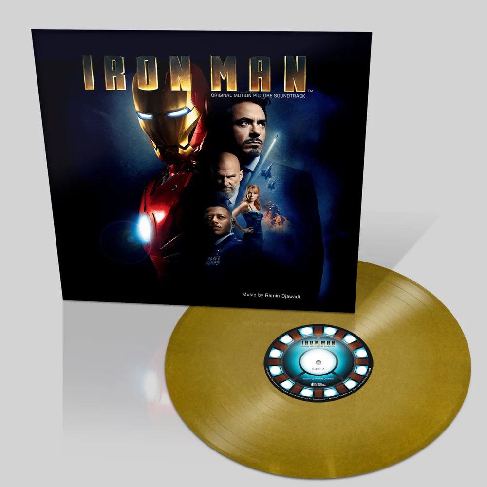 Iron Man: The Original Motion Picture Soundtrack OST – Zavvi Exclusive - Limited Coloured Gold Vinyl (500 Worldwide Only) Afbeelding 1
