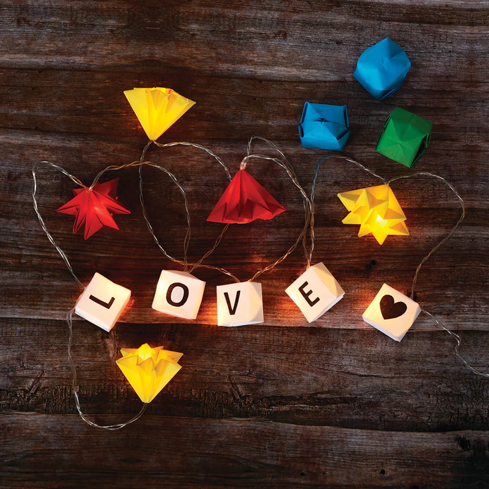 Make Your Own Origami String Lights Afbeelding 1