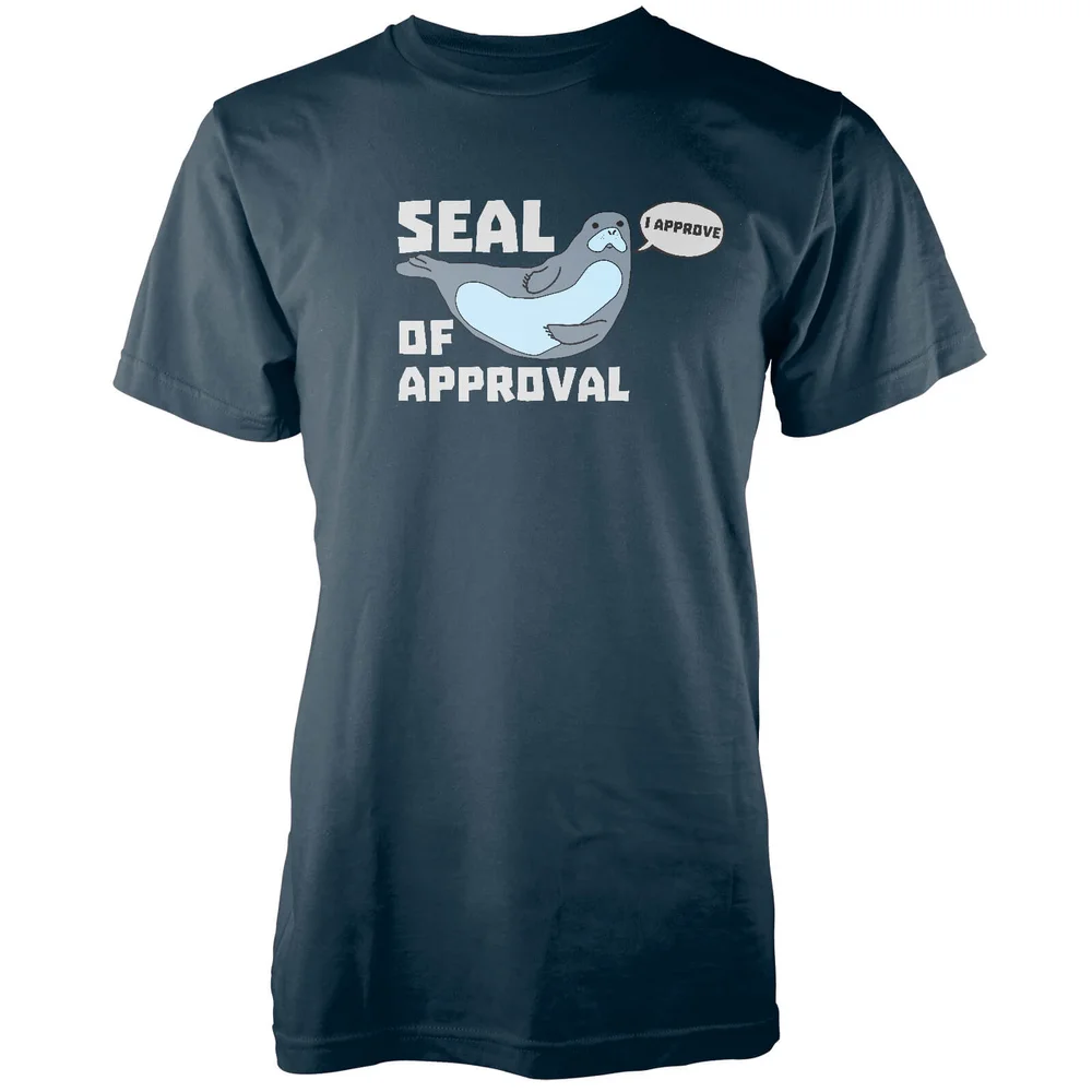 Seal Of Approval Navy T-Shirt - M Afbeelding 1