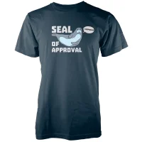 Seal Of Approval Navy T-Shirt - undefined undefined