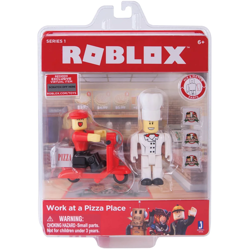 ROBLOX Work at a Pizza Place Game Figure Pack Afbeelding 1