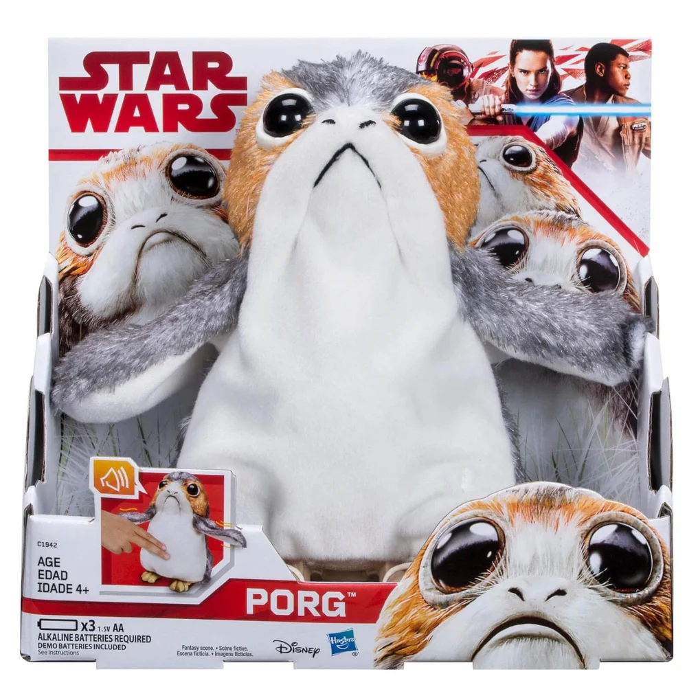 Hasbro Star Wars: The Last Jedi Porg Interactieve Knuffel Afbeelding 1