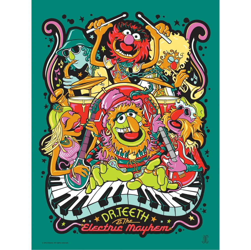 Disney - The Muppets/Dr. Teeth Print by James Carroll (457mm x 610mm) Afbeelding 1
