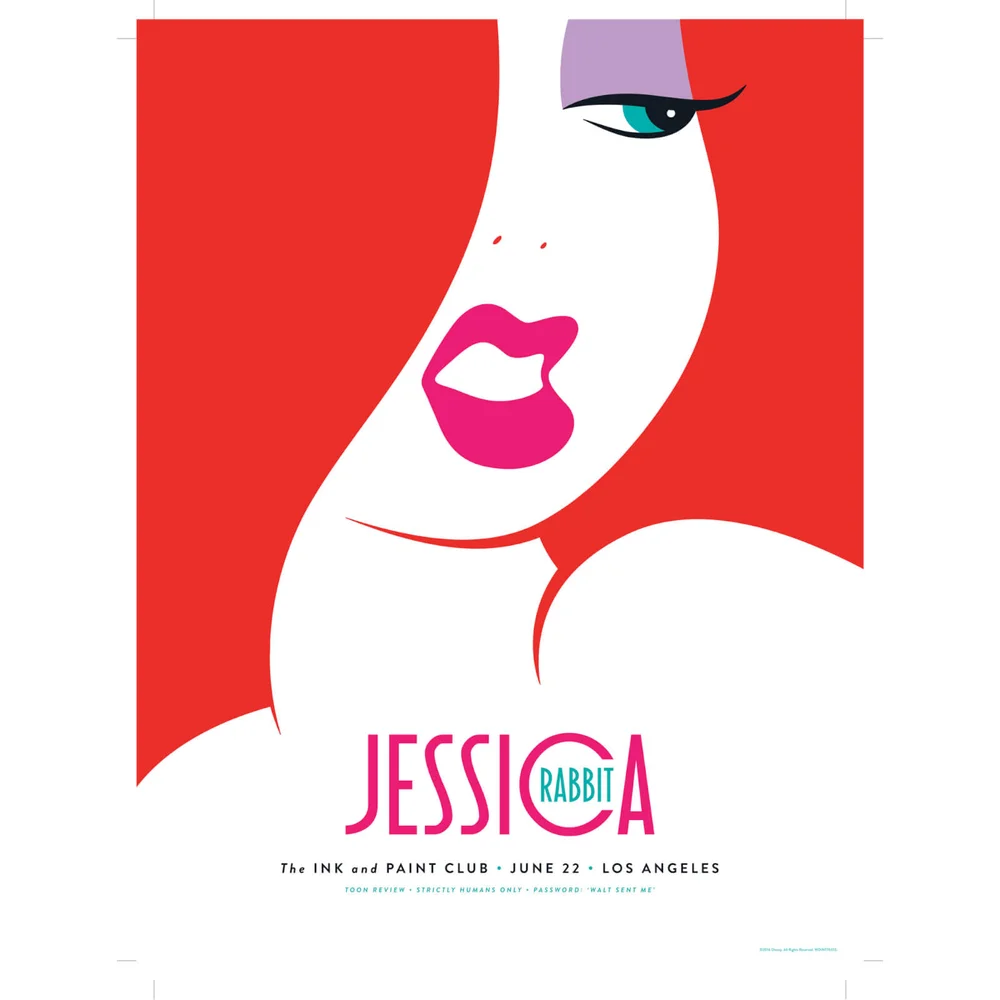 Disney - Jessica Rabbit Print by Michael De Pippo (457mm x 610mm) Afbeelding 1