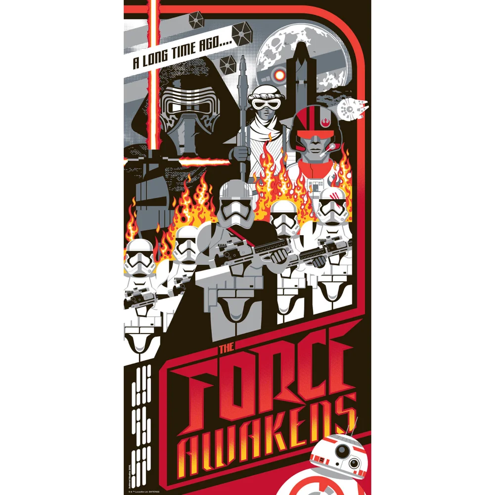 Star Wars - The Force Awakens Print by Mark Daniels (305mm x 610mm) Afbeelding 1