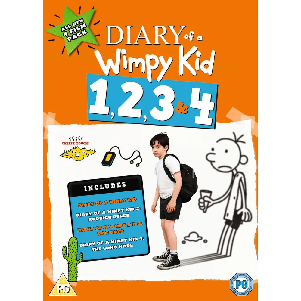 Diary Of A Wimpy Kid 1-4 Boxset Afbeelding 1