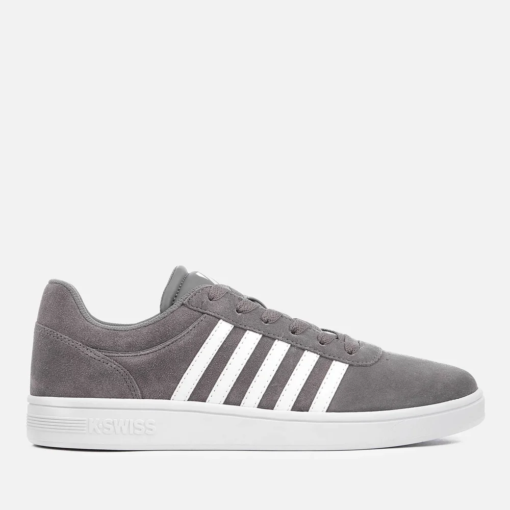 K-Swiss Men's Court Cheswick SDE Trainers - Charcoal/White - UK 7/EU 41 - Grijs Afbeelding 1